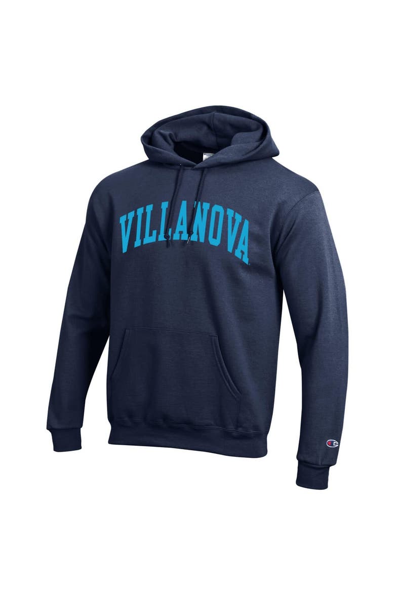 Men's Champion  Navy Villanova Wildcats Basic Arch Fleece Pullover Hoodie, Alternate, color, Navy