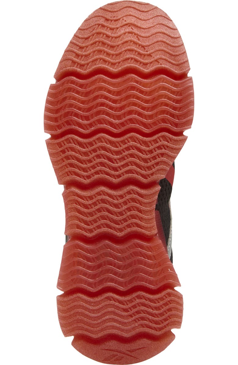 Reebok Kids' Zig 'N' Glow 2 Light-Up Sneaker, Alternate, color, Grey3/ Vectorred/ Grey5