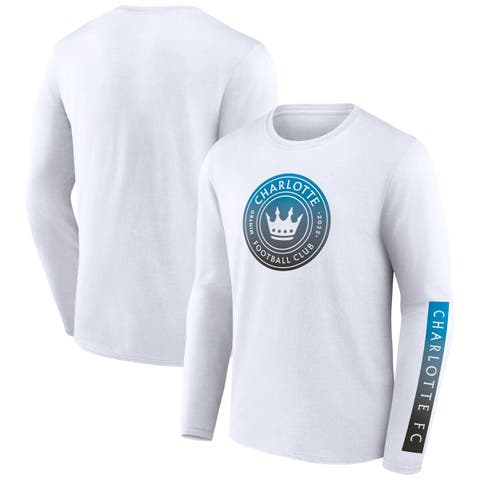 Men's Fanatics Branded White Charlotte FC Long Sleeve T-Shirt