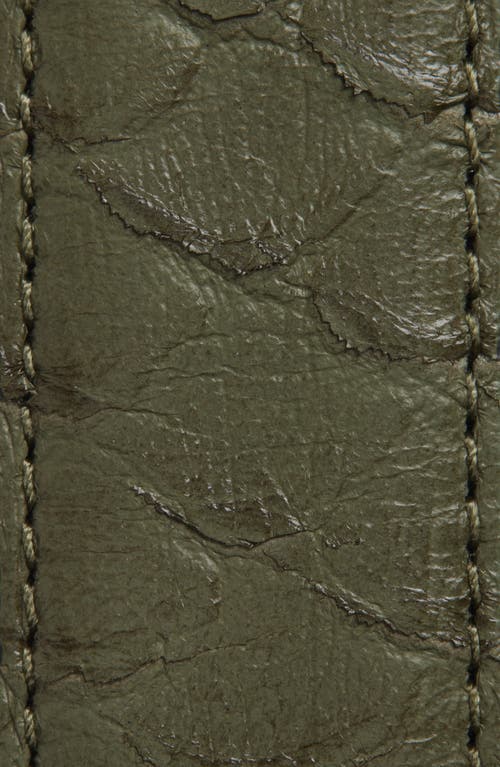 Allsaints Snake Embossed Leather Belt In Black