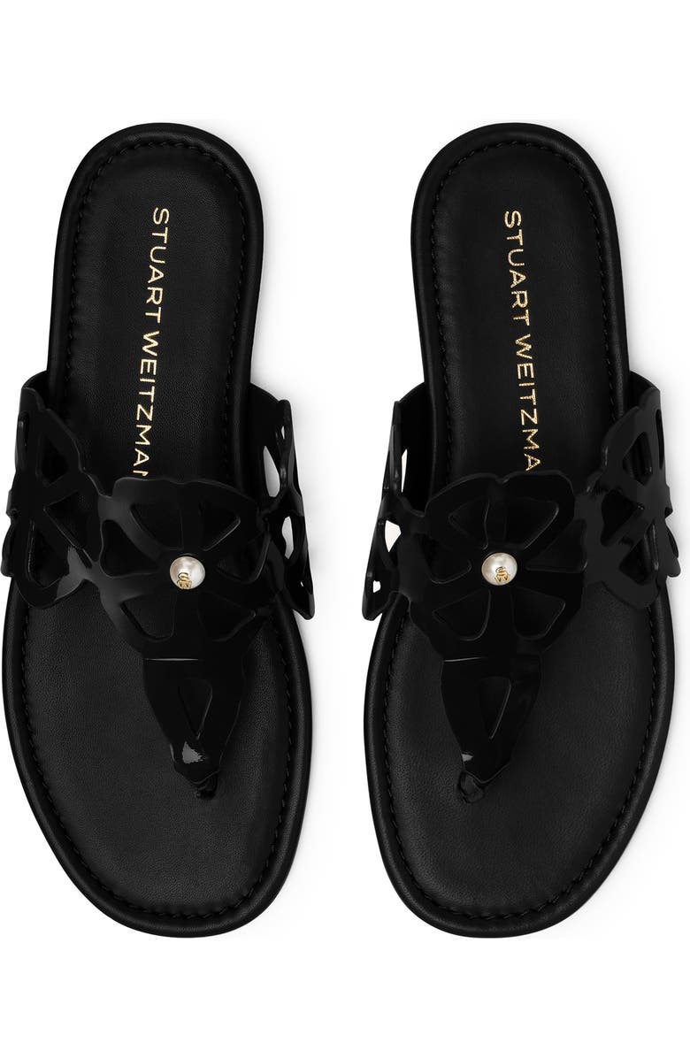 Stuart Weitzman Jasmine Cutout Sandal, Alternate, color, Black