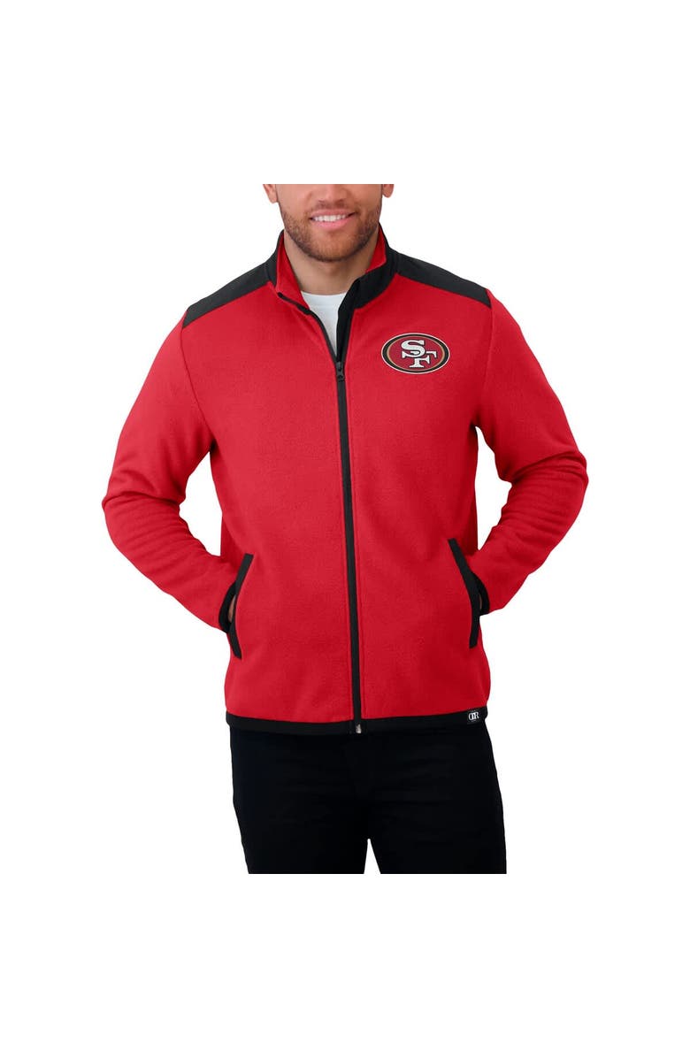 Darius Rucker Collection by Fanatics Men
s Darius Rucker Collection by Fanatics Scarlet San Francisco 49ers Color Block Polar Fleece Full-Zip Jacket, Alternate, color,