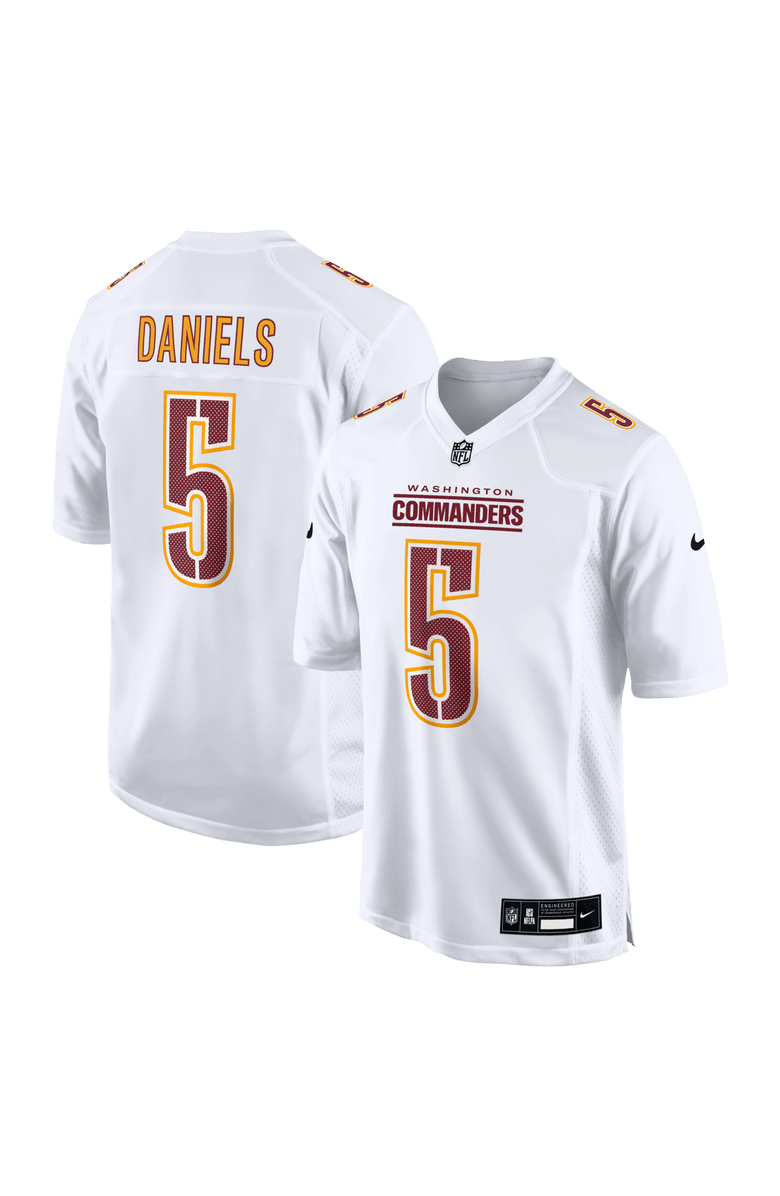 Nike Men's Nike Jayden Daniels Tundra White Washington Commanders Fashion Jersey, Main, color, White