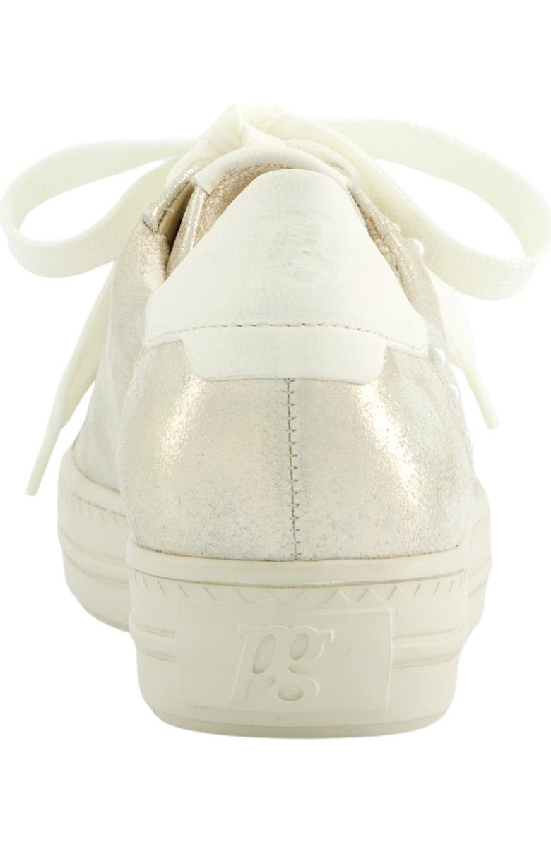 Paul Green Dinah Faux Pearl Trim Sneaker, Alternate, color, Mineral Cream Antic Combo