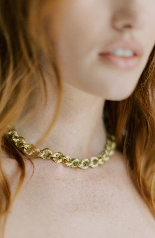 Freya Rose Sumba Circular Necklace Gold In Gold