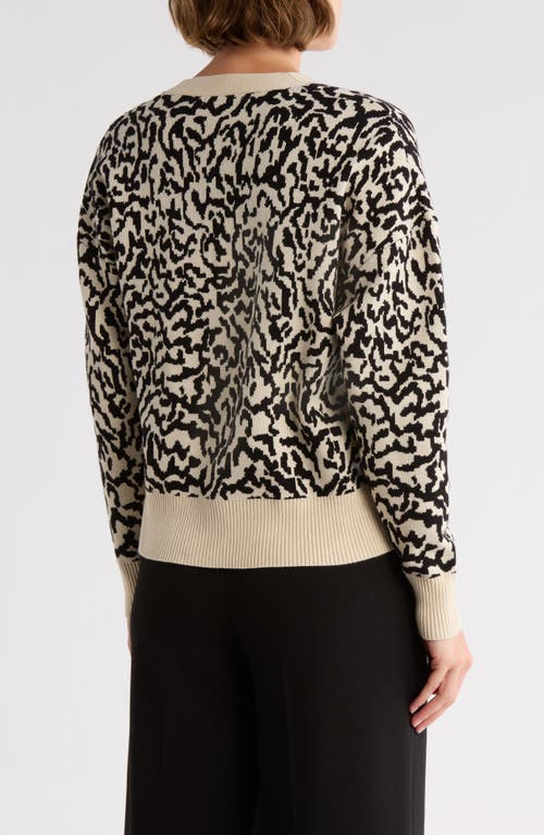 Tahari V-neck Crop Cardigan In Black