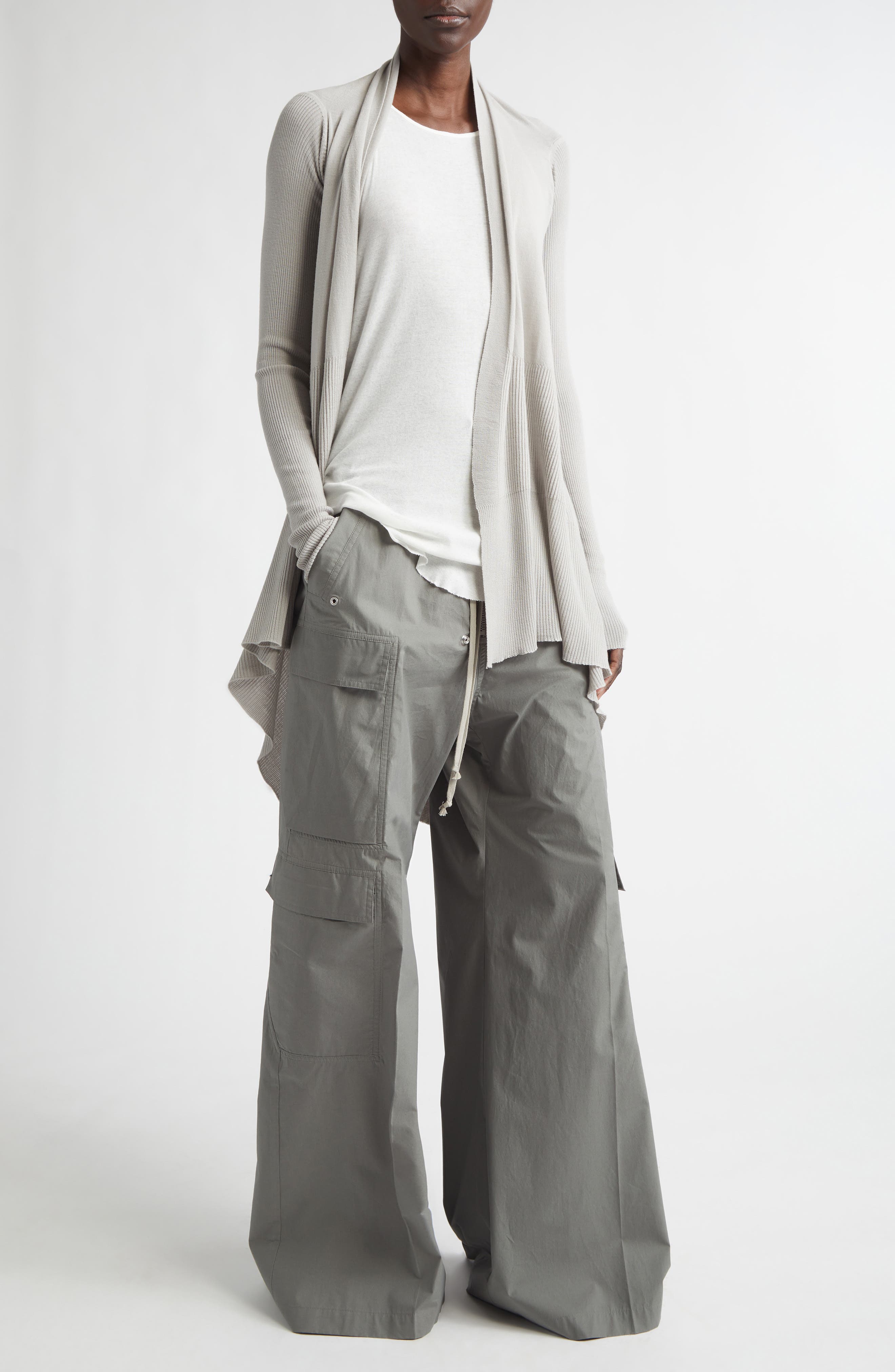 Open Front Virgin Wool Cardigan - image 4