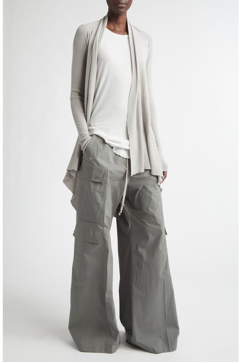 Open Front Virgin Wool Cardigan, Alternate, color, PEARL