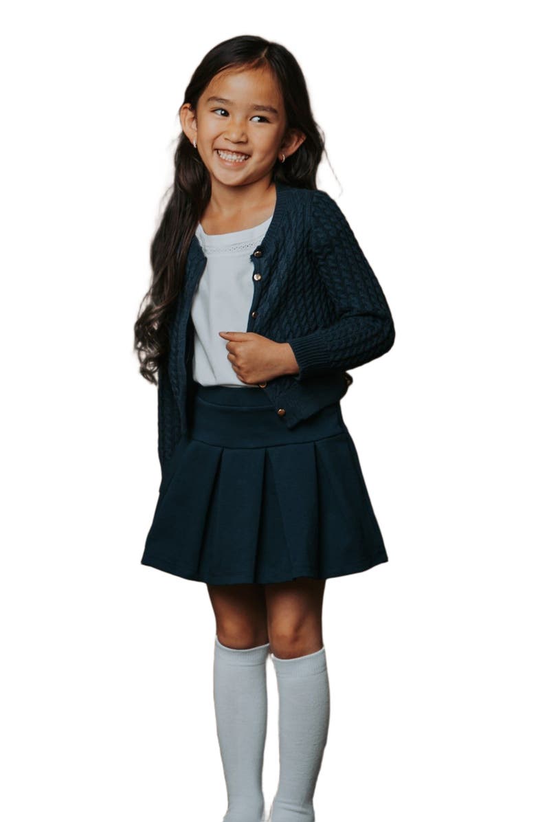 Hope & Henry Girls' Ponte Drop Waist Skort, Kids, Alternate, color, 