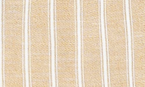 Max Studio Pinstripe Tie Back Tank In Neutral