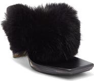 Jeffrey Campbell Delusions Faux Fur Slide Sandal