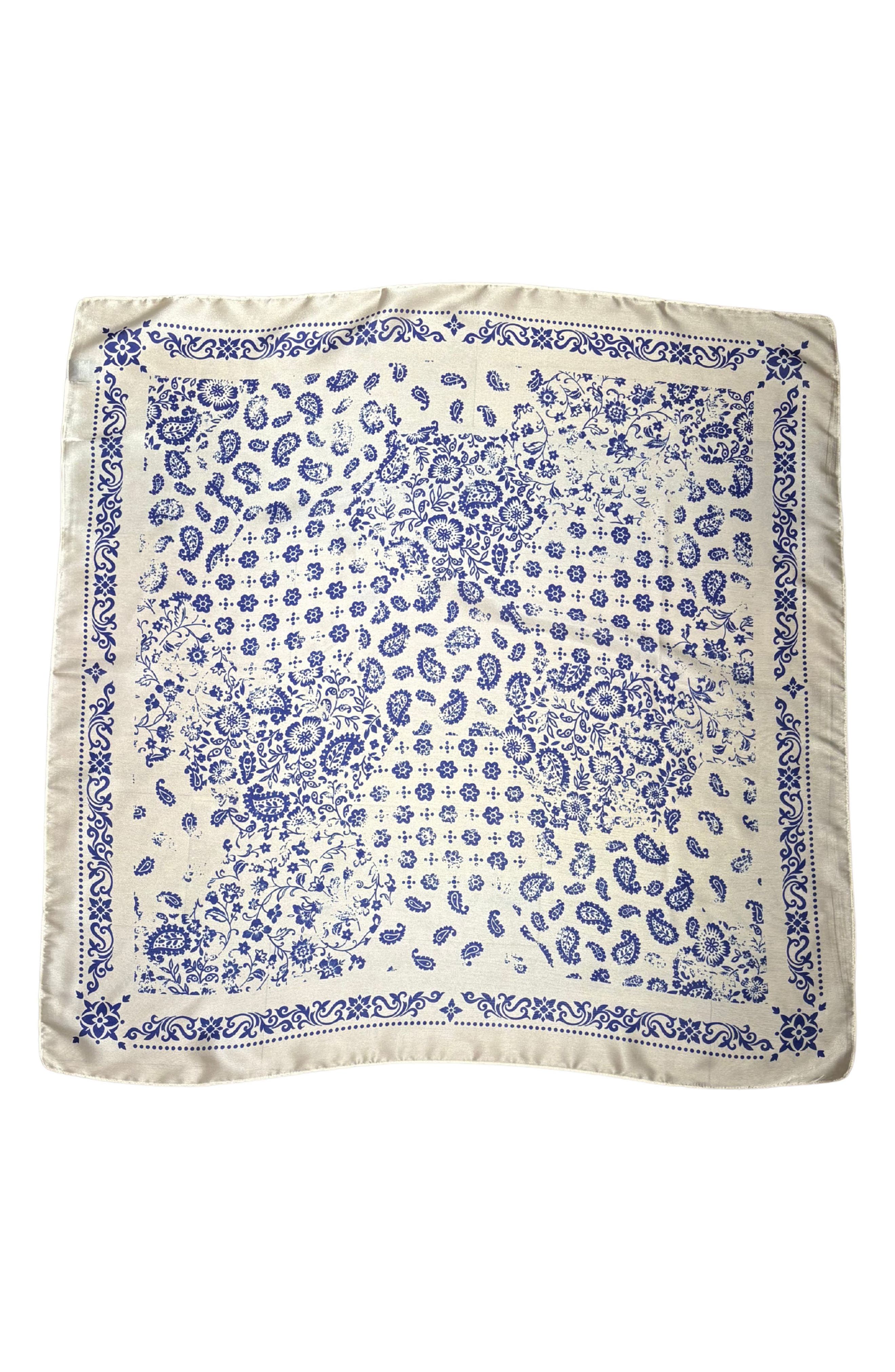 MARCUS ADLER Satina Paisley Square Scarf