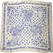 MARCUS ADLER Satina Paisley Square Scarf