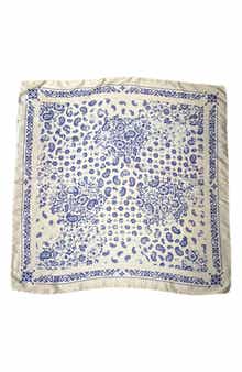 MARCUS ADLER Satina Paisley Square Scarf