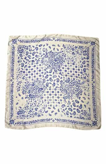 MARCUS ADLER Satina Paisley Square Scarf