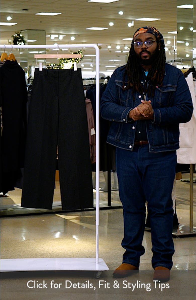 Mélange Wide Leg Pants, sales video thumbnail