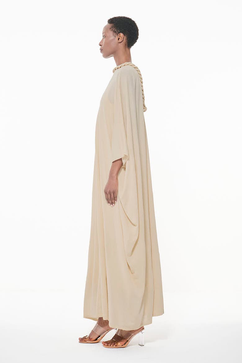 Knit Covered Chain Detail Kaftan, Alternate, color, Natural