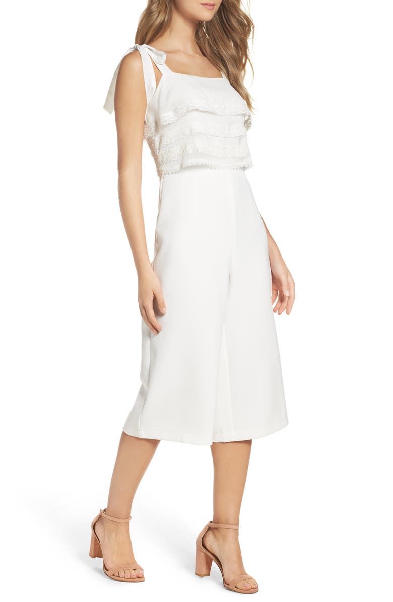 Adelyn Rae Popover Culotte Jumpsuit, Main, color, 