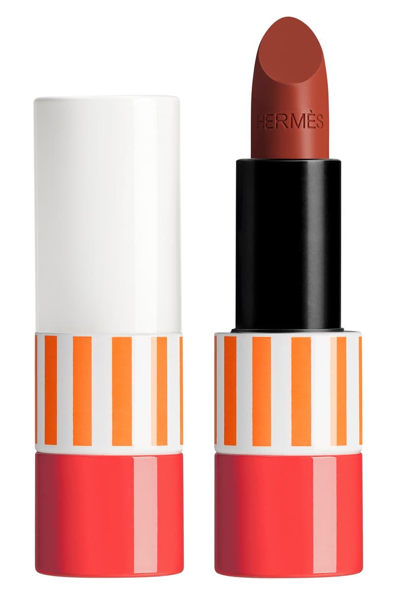 Rouge Hermès - Shiny lipstick, Limited edition, 22 Brun Yachting