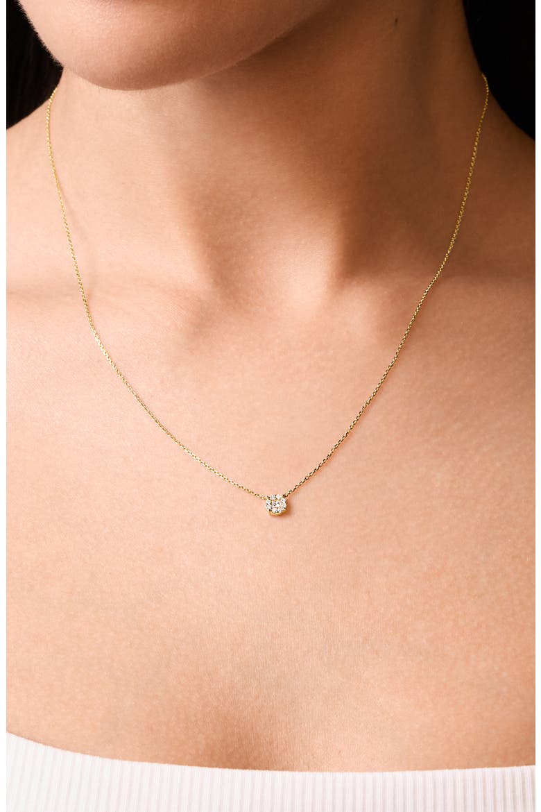 Mika Diamond Pendant Necklace, Alternate, color, 18K WHITE GOLD