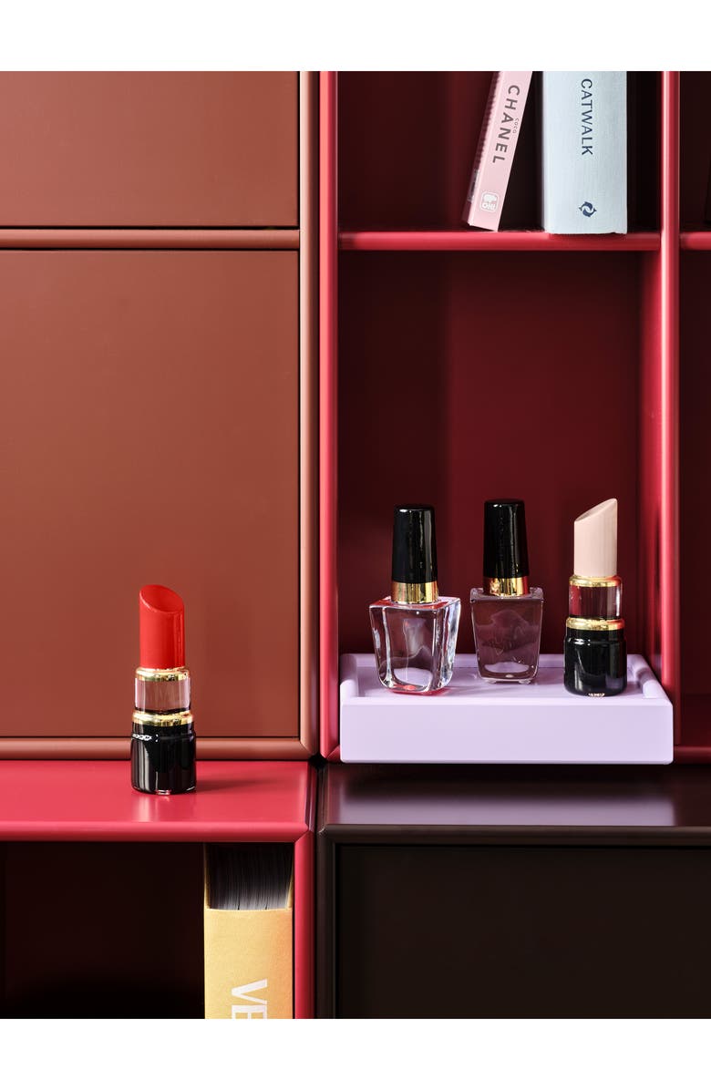 Kosta Boda Mini Nail Polish Glass Sculpture, Alternate, color, Red