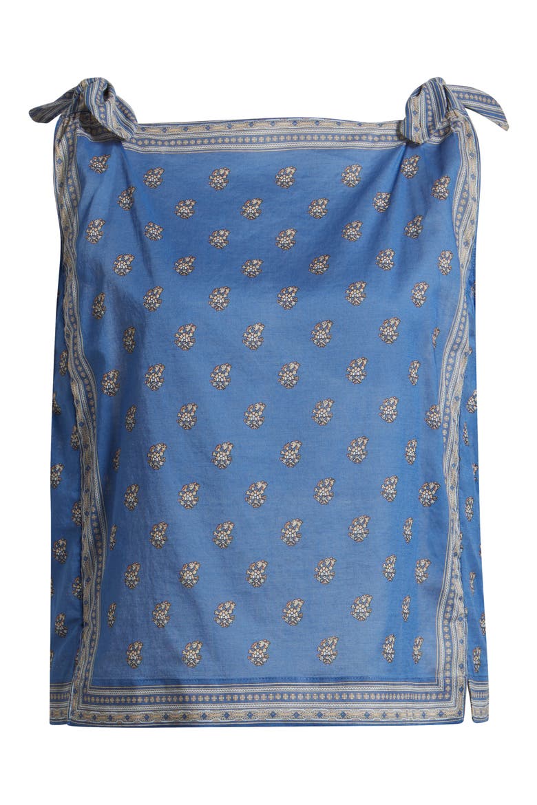 Amalia Print Tie Shoulder Sleeveless Top, Alternate, color, EARTHA PAISLEY