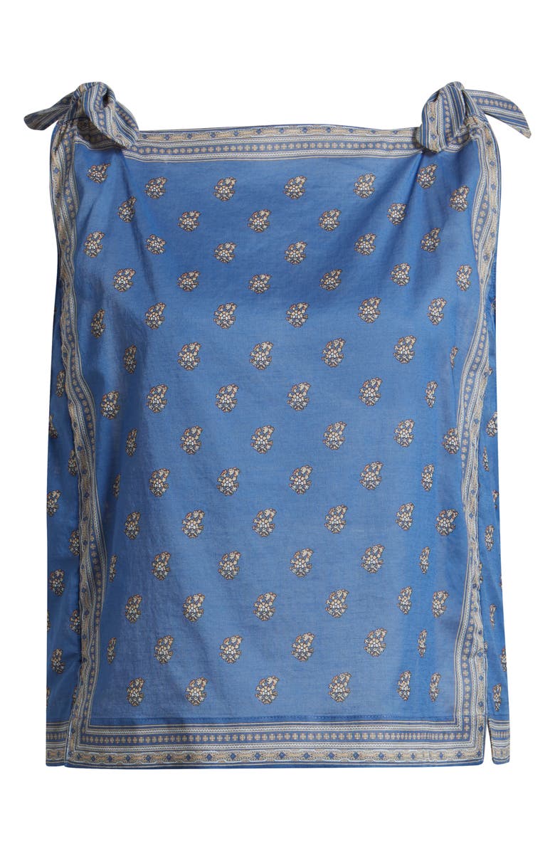 DÔEN Amalia Print Tie Shoulder Sleeveless Top, Alternate, color, Eartha Paisley