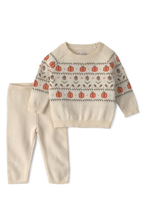 Pumpkin Organic Cotton Sweater & Pants Set