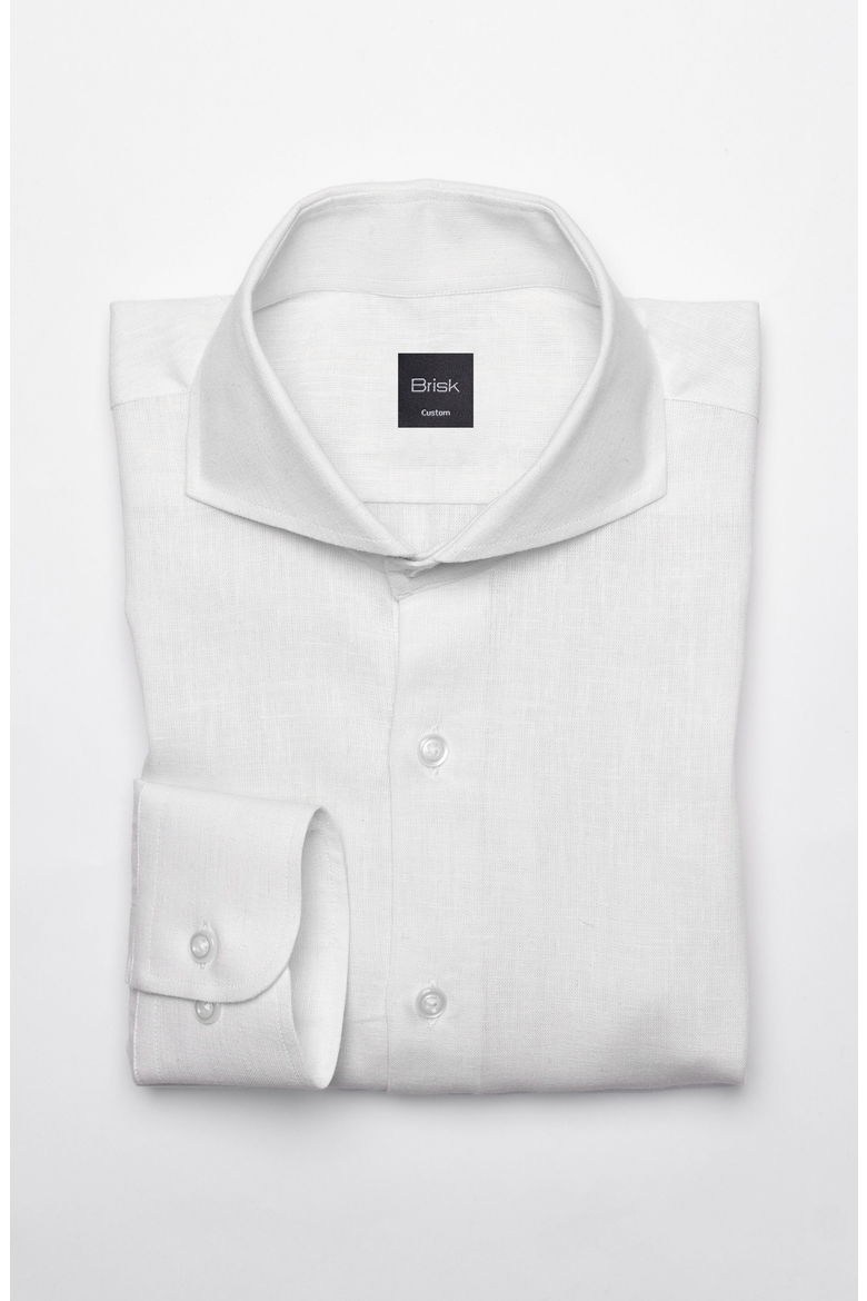 Modern Cotton Linen Shirt, Main, color, White