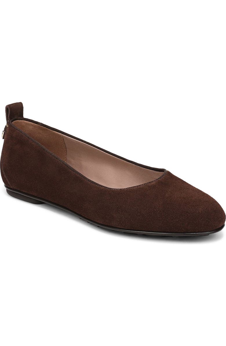 Naturalizer Ava Ballet Flat, Main, color, Chocolate Suede