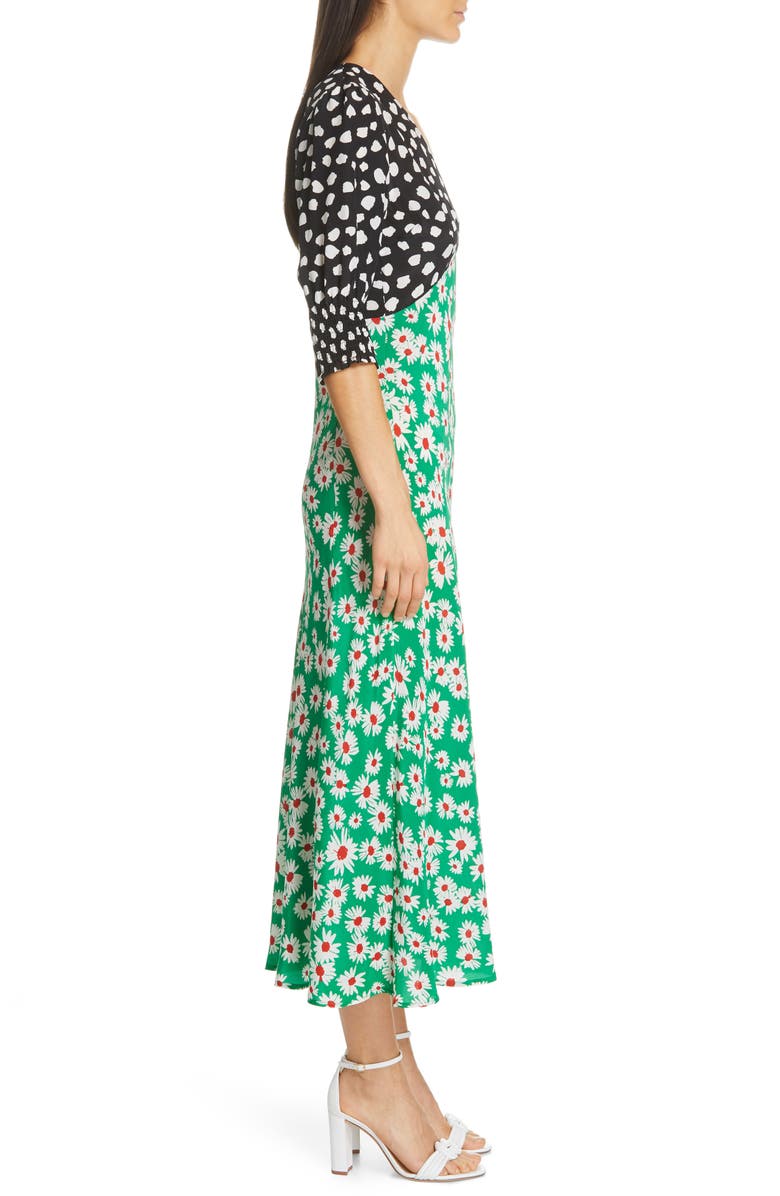 RIXO Marha Mixed Print Dress, Alternate, color, 