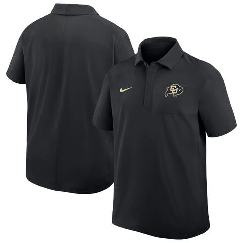 Men's Nike Black Colorado Buffaloes Woven Polo