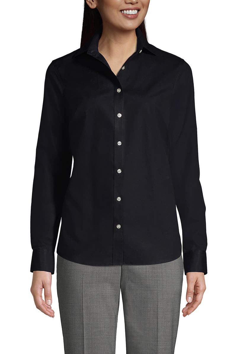 Lands' End Long Sleeve No Iron Broadcloth Shirt, Main, color, 