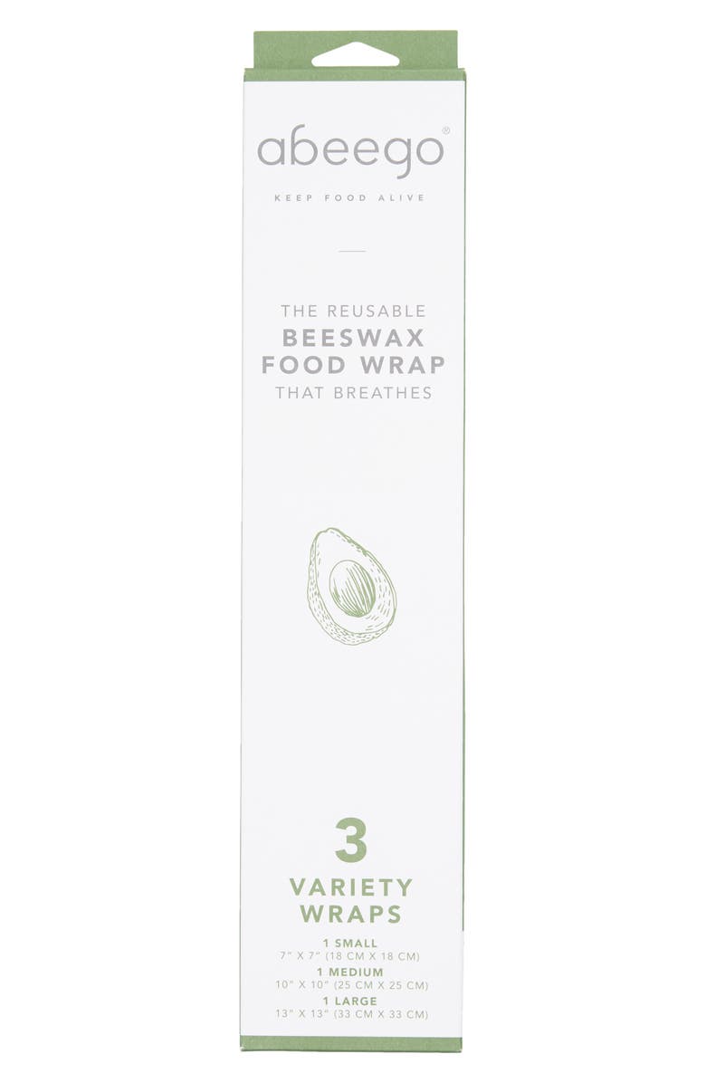 Package Free x  Abeego 3-Piece Reusable Beeswax Wrap Variety Pack, Main, color, 