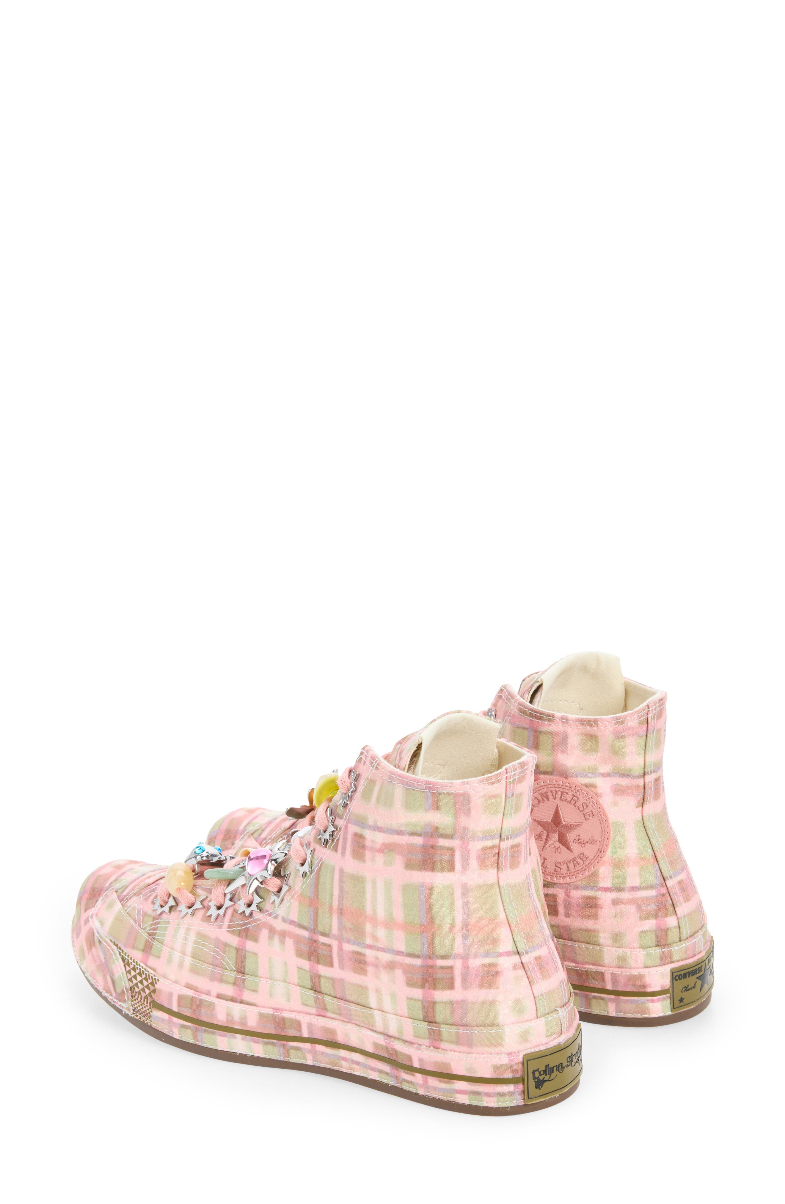 Chuck 70 Hi Sneaker, Alternate, color, MELLOW ROSE/ FIR/ SPINACH