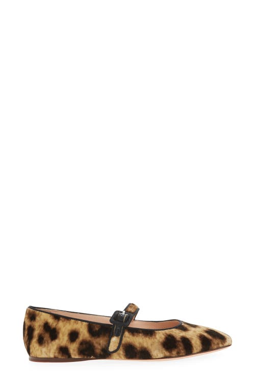 Loeffler Randall Ginger Mary Jane Flats Leopard In Transparent