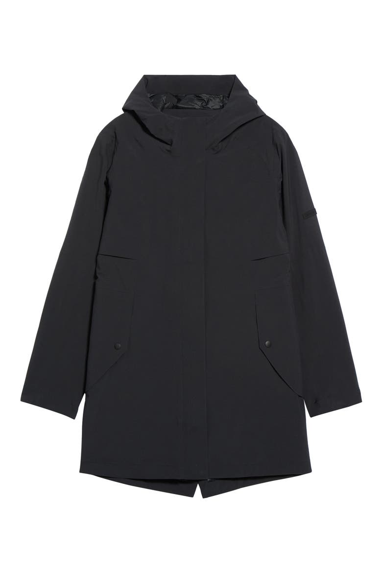 Wildtide Waterproof Rain Jacket, Main, color, BLACK