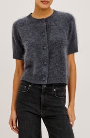 Rails Roman Short Sleeve Wool & Cashmere Cardigan