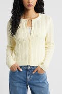 BP. Pointelle Knit Cardigan