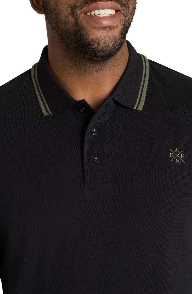 Johnny Bigg Long Sleeve Piqué Cotton Polo Shirt, Alternate, color,