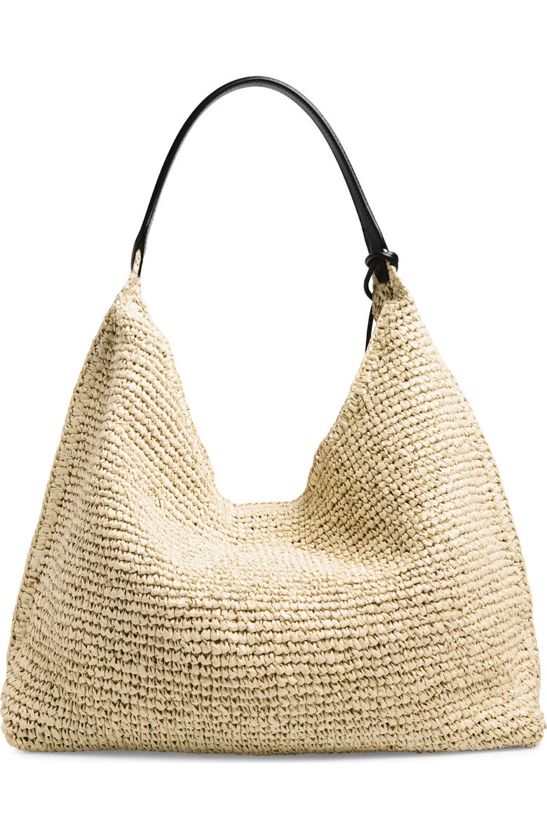 Madewell The Mylie Raffia Shoulder Bag, Alternate, color, Natural Multi