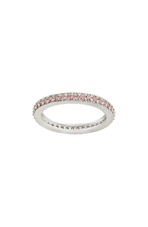 Cubic Zirconia Pavé Thin Band Ring