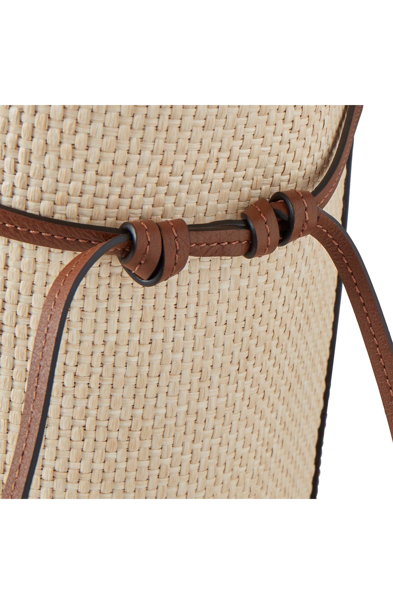 Mulberry Clovelly Raffia Tote, Alternate, color, Ecru-Bright Oak