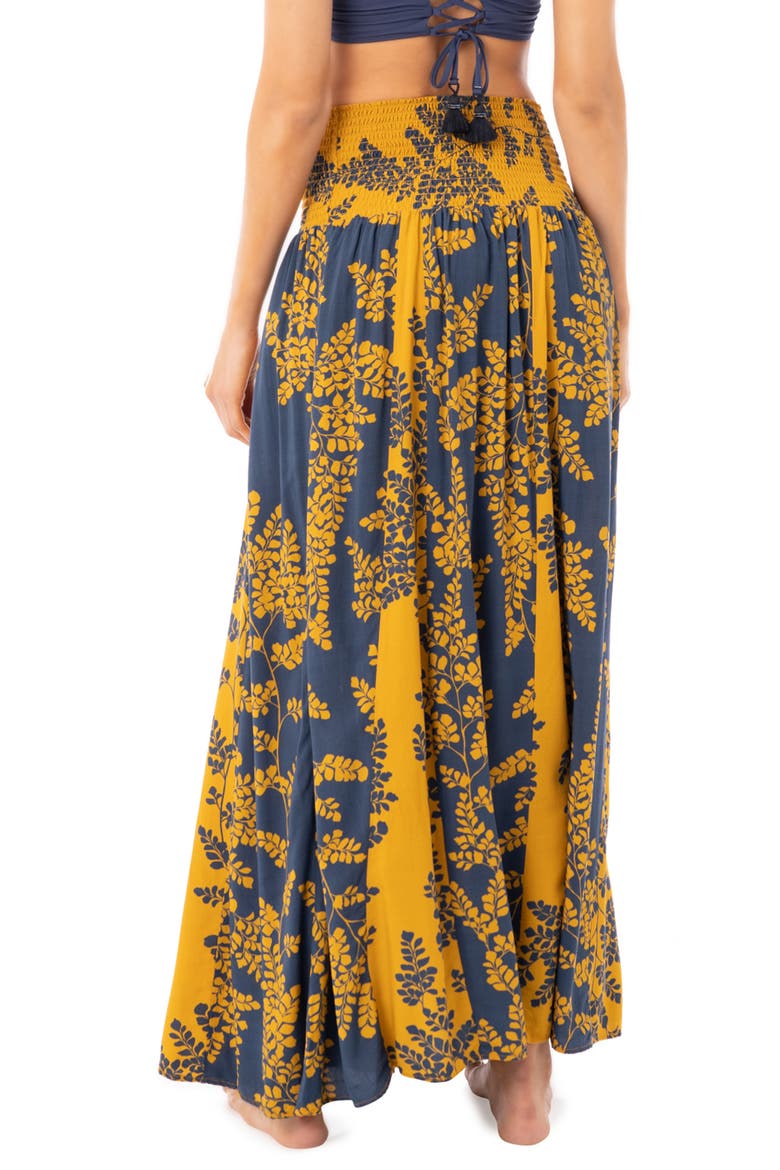 Amber Vine Volie Strapless Cover-Up Dress, Alternate, color, YELLOW