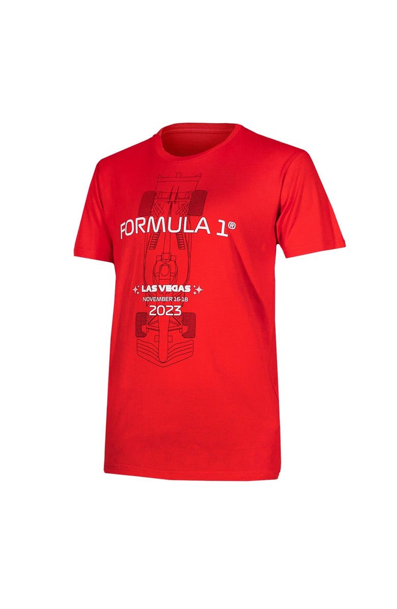 Insomniac Unisex Red Formula 1 Las Vegas Grand Prix Race Ready T-Shirt, Alternate, color, 