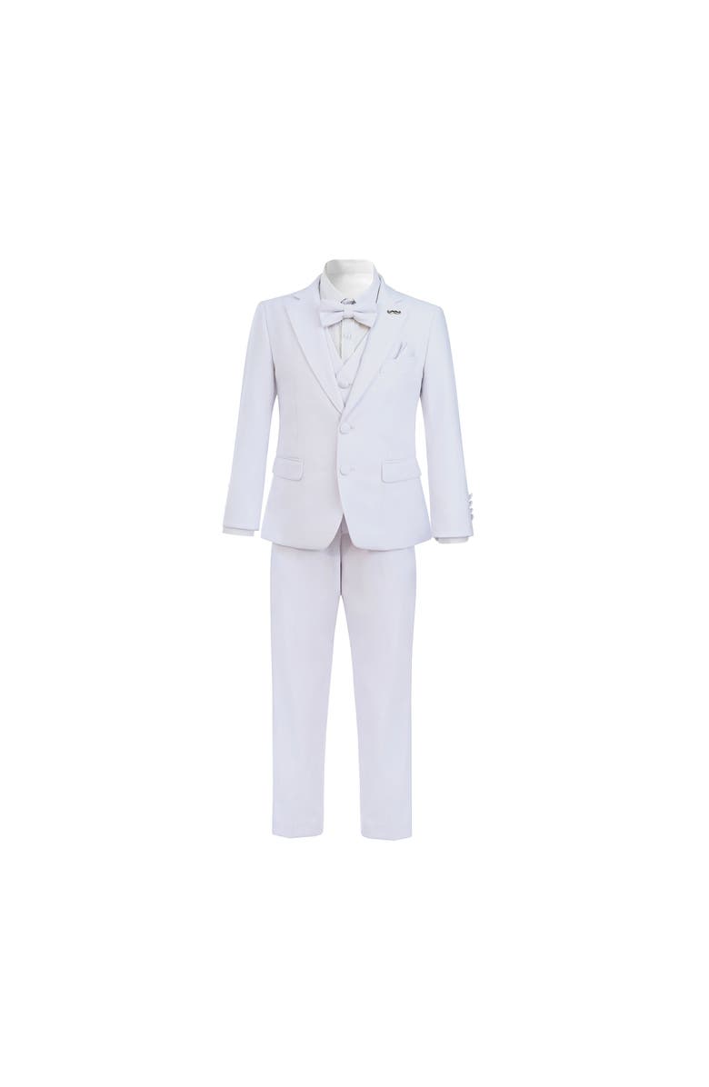 MOUSTACHE Peak Lapel Suit, Alternate, color, White