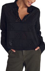 Bella Dahl Embroidered Eyelet Button-Up Shirt