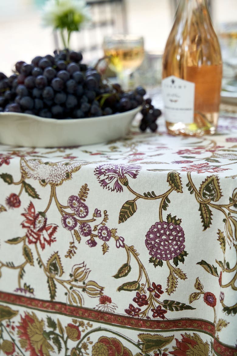 Louise Tablecloth, Alternate, color, Multicolor 59" x 59"