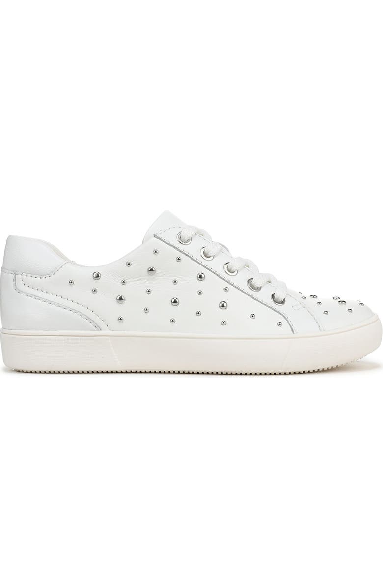 Naturalizer Morrison Stud Sneaker, Alternate, color, White Leather