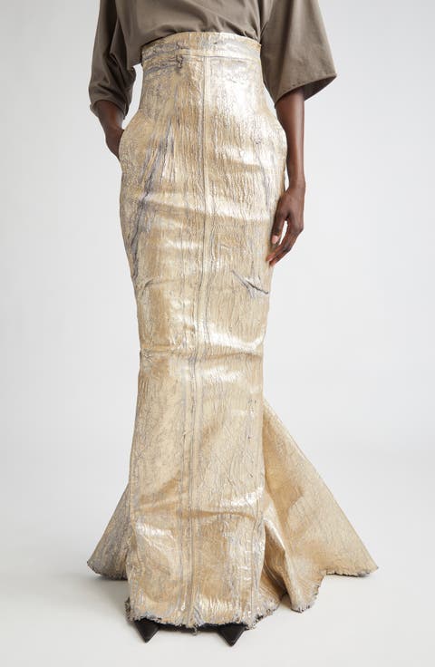 ワンピース RICK OWENS Women Mid Skirts LI01E4526 CVI28 WHITE Women's Rick Owens Skirts | Nordstrom